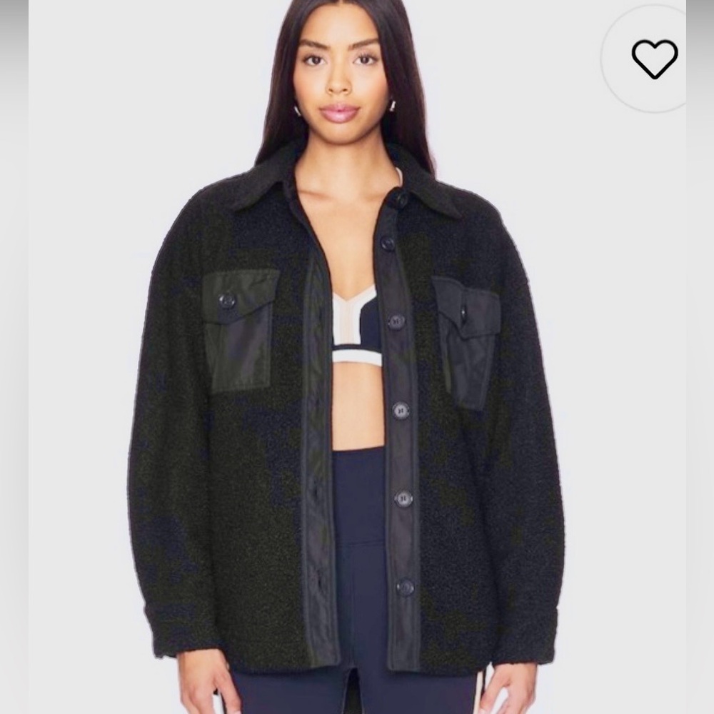 Revolve Clothing - Beach Riot Noelle Black Teddy Jacket